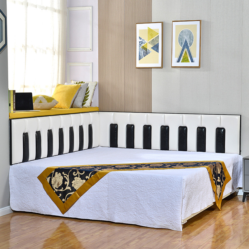 1map免拼装榻榻米软包围电热炕床墙床围现代简约儿童防撞自粘装饰