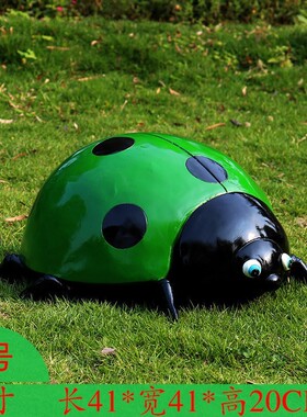 仿真七星瓢虫装饰玻璃钢甲壳虫户外公园小区草坪落地园林小品雕塑