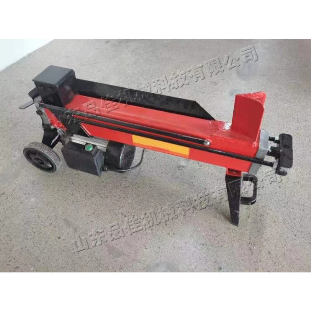 热销家用电动劈柴机木头树墩劈柴分解机小型可移动式木墩劈木机