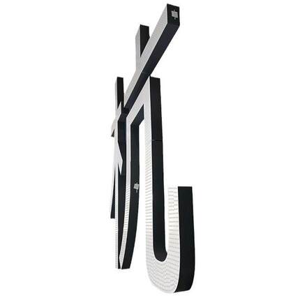 工厂定制不锈钢字冲孔楼顶发光字穿孔字led外漏灯珠字幕墙广告牌