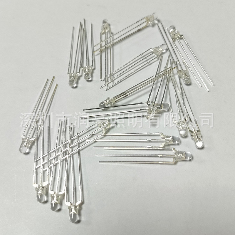 f3红绿双色编带共发光共阳雾状透明高亮led阴二极管指示灯珠品质