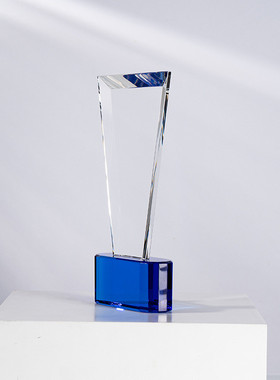 热销水晶水晶奖杯制作创意奖牌舞蹈奖杯比赛年会优秀员工颁奖纪念
