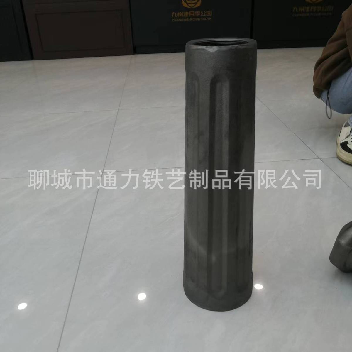 广东防护河道景观罗马柱佛山立柱驻车柱可栓链条铁艺立柱