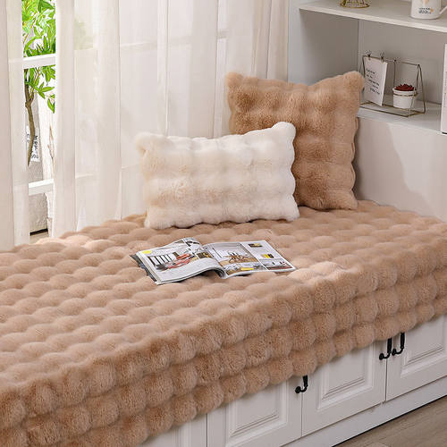 泡泡绒兔毛大面料服装抱枕沙发毛绒布料厂家直销批发大兔毛面料