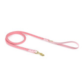 loudik编织皮质牵引绳狗脖圈狗带宠物项圈中小型犬