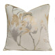 现代轻奢新中式 客厅沙发抱枕套香槟色提花玉兰花靠垫套雅致缎面布