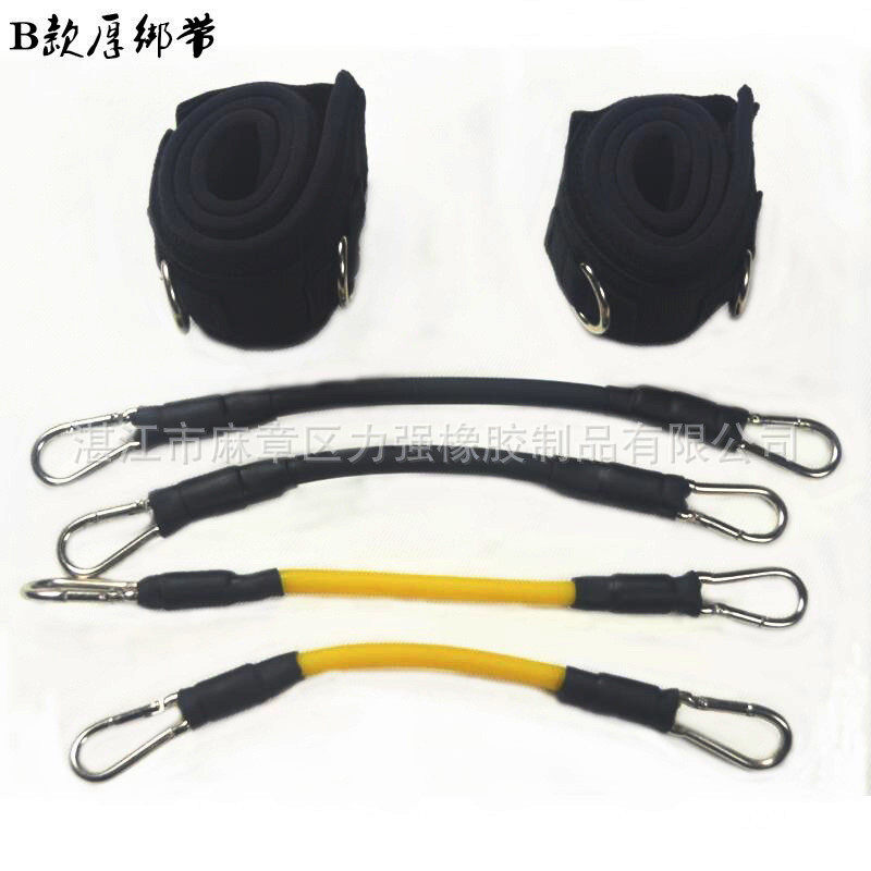 热销暴发力拉力绳套装乳腿部阻力绳弹力绳胶管拉力器体能训练绳