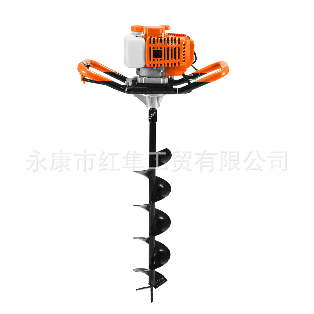 热销52cc大马力两冲程单人操控地钻挖坑机植树机
