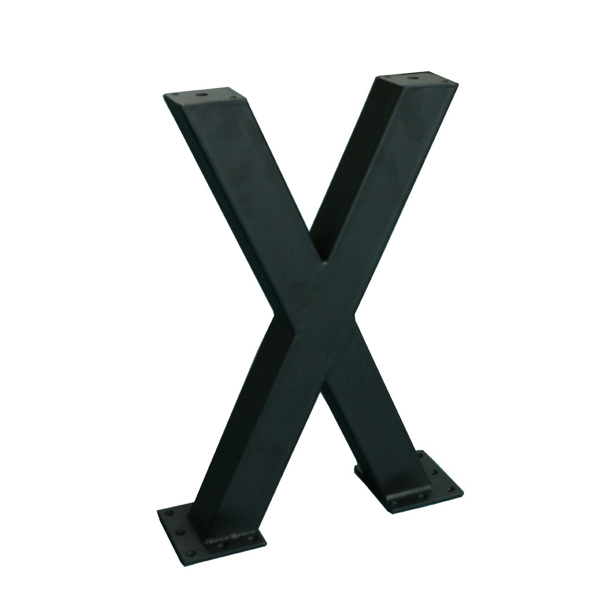 40厘米铁艺不锈钢桌脚架家具金属五金桌脚支架办公桌桌腿批发