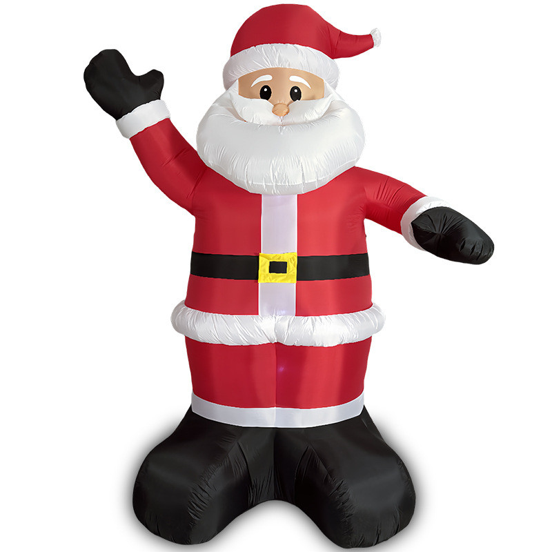 10ft装饰摆件圣诞节充气气模led发光圣诞老人户外庭院大型