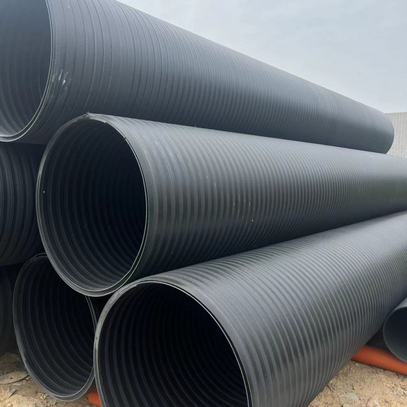 hdpe中空壁缠绕管克拉筒管管井dn300*sn8厂家