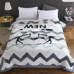 秋冬季单人双层拉舍尔毛毯加厚双人毯子保暖学生床单被子盖毯