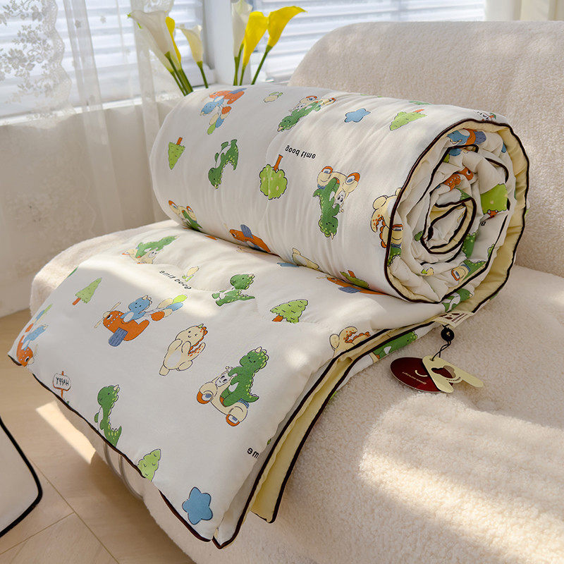 双层纱夏凉被水洗棉空调被幼儿园儿童夏被薄被子被芯单双人可机洗,床上用品,化纤被,淘宝优惠券,粉丝福利购,淘宝优惠卷