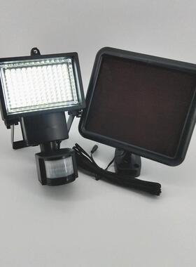 厂家供应庭院高亮墙壁照明壁灯户外太阳能灯120led人体感应灯