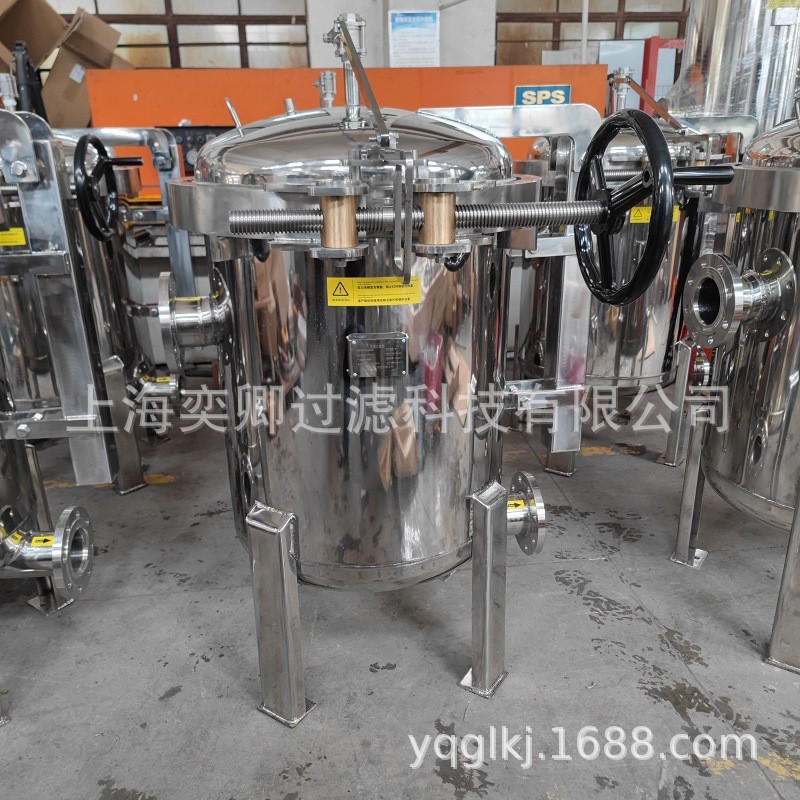 供应DSCK7V型抱箍式不锈钢快开袋式过滤器可镜面抛光哑光抛丸