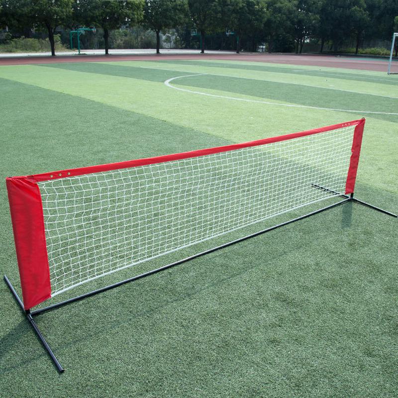 尚莱红白羽毛球网室外练习羽毛球训练便携器材