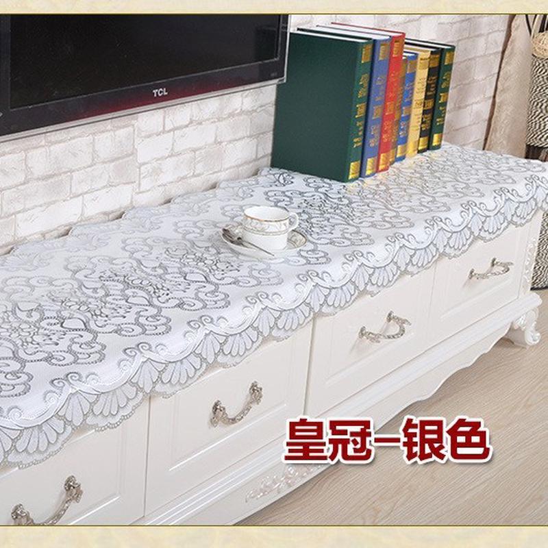 PVC梳妆台盖布欧式烫金茶几垫桌布床头柜罩西餐桌布台布电视柜垫