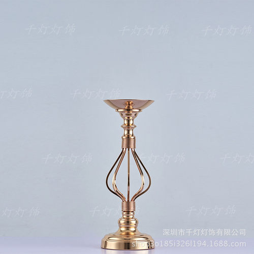 2019新款金色铁艺婚庆道具婚礼现场布置桌摆结婚装饰品酒店用品