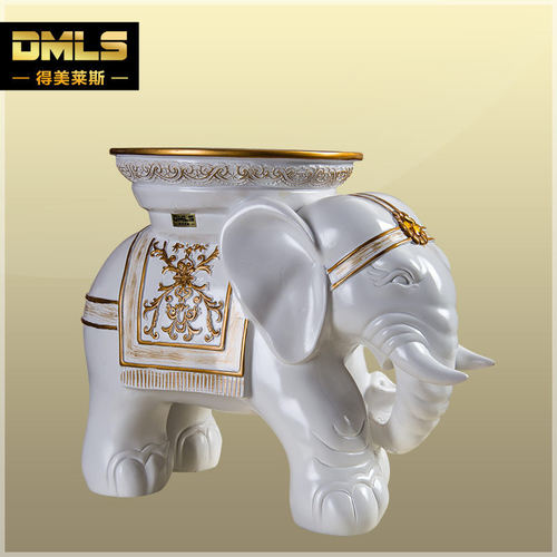 工厂手工艺直销礼品树脂大象换鞋凳特大加号化妆凳来样图礼品批发