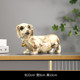 现代家庭腊肠犬个性 饰品 小狗摆件模型树脂创意新房搬家乔迁桌面装