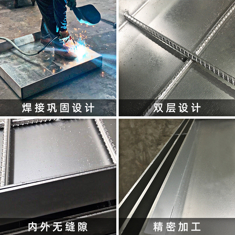 不锈钢隐形排水井盖304不锈钢井盖201方形圆形井式下沉窖板批发
