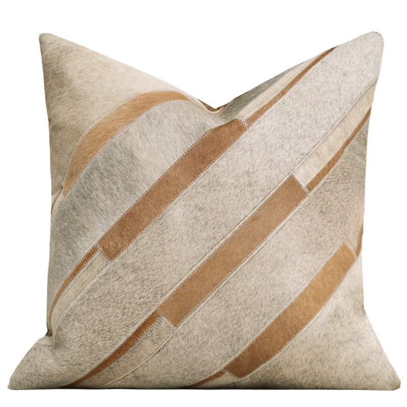 现代简约风奶油酒店别墅客厅沙发抱枕靠垫套设计师高级搭配组合款