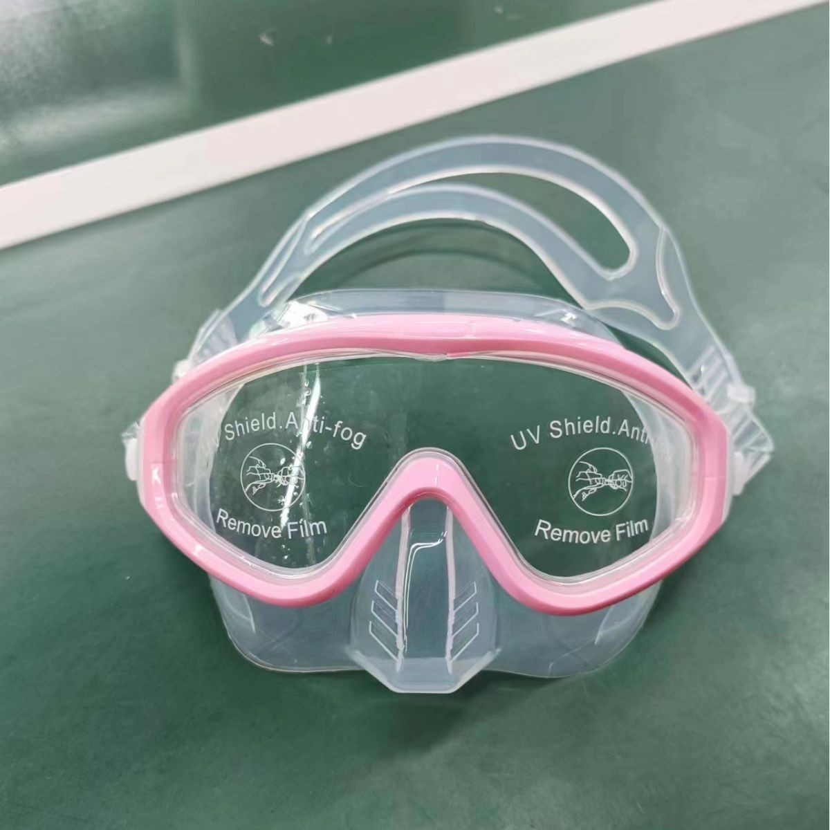 潜水镜水肺深潜浮潜自由潜面镜大视野低容积套装脚蹼款面镜美人鱼