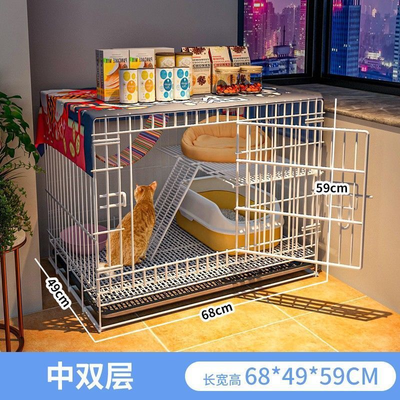 猫咪笼子猫小型家用分离室内猫屋带厕所别墅幼窝用品代销热一件
