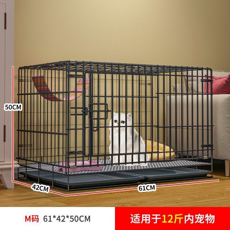 占地家用不猫笼子室内屋猫窝别墅一体笼别墅猫咪折叠铁笼厂家直销