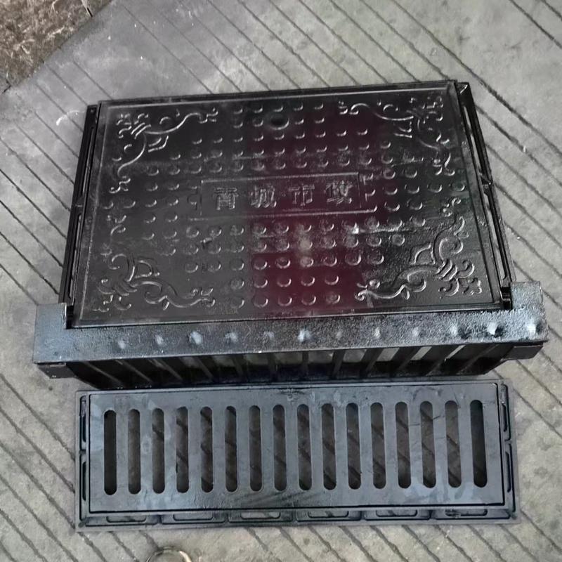 球墨铸铁侧立式边道雨水篦子l型三件套路缘石侧排水雨水口立篦