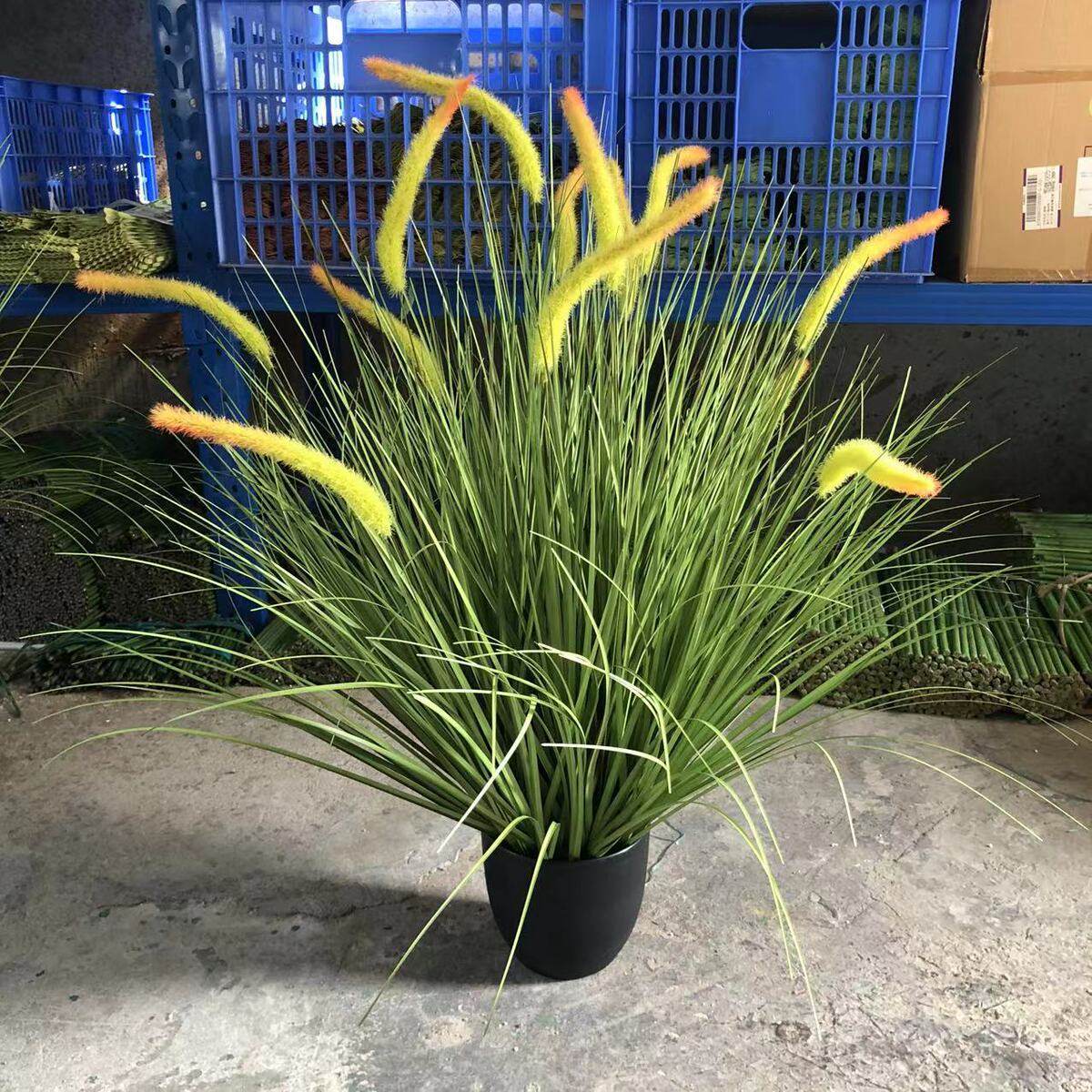 仿真植物仿真芦苇0.9米13头蒲绿植盆栽狗尾巴草苇草网红落地装饰