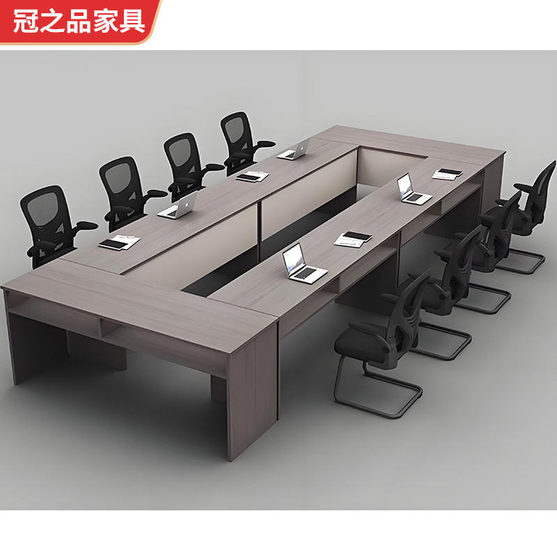 生产办公组合会议桌 培训课桌学生简约现代长条演讲组合会议桌