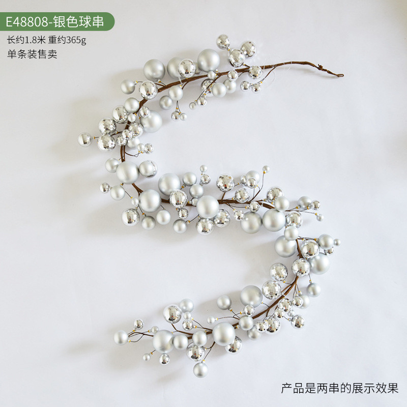 圣诞节装饰品用品光球吊饰球挂件串球门饰氛围布置节日装扮亮批发