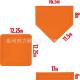 防水耐磨棒球垒球薄垒垫5件套垒片本垒版 用具板垒垫棒球场投手