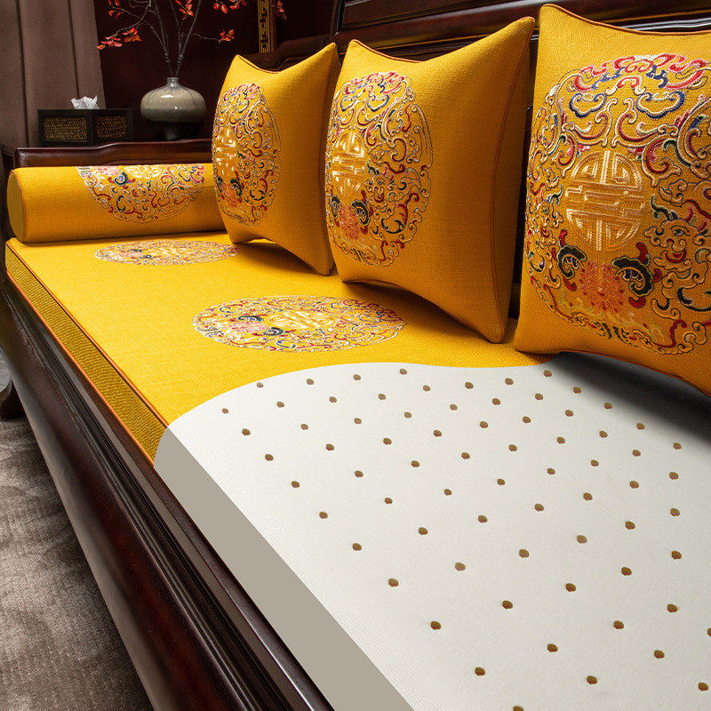 中式红木沙发坐垫罗汉床椅子实木沙发垫防滑垫子套罩四季通用