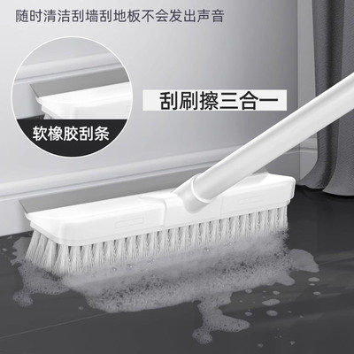 日本地板刷二合一地刷子长柄硬毛洗地清洁瓷砖刮卫生间刷日用百货