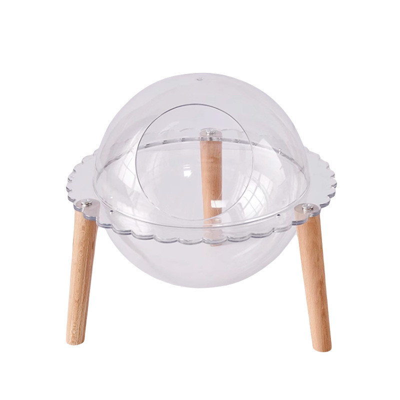 太空舱猫窝透明小型猫屋圆形球体亚克力太空舱半封闭式猫别墅