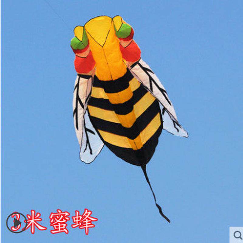 潍坊风筝大软体蜜蜂大尺寸蜂王风筝单线动物软体好飞