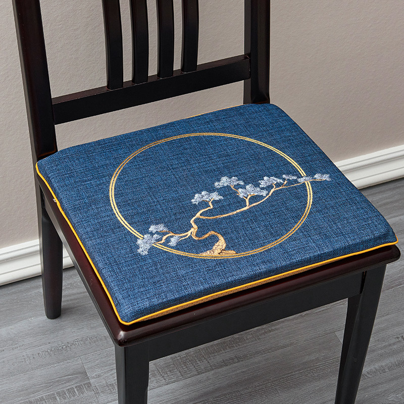 中式高档绣花红木餐椅坐垫实木家具餐桌椅垫圈椅茶椅坐垫太师椅垫
