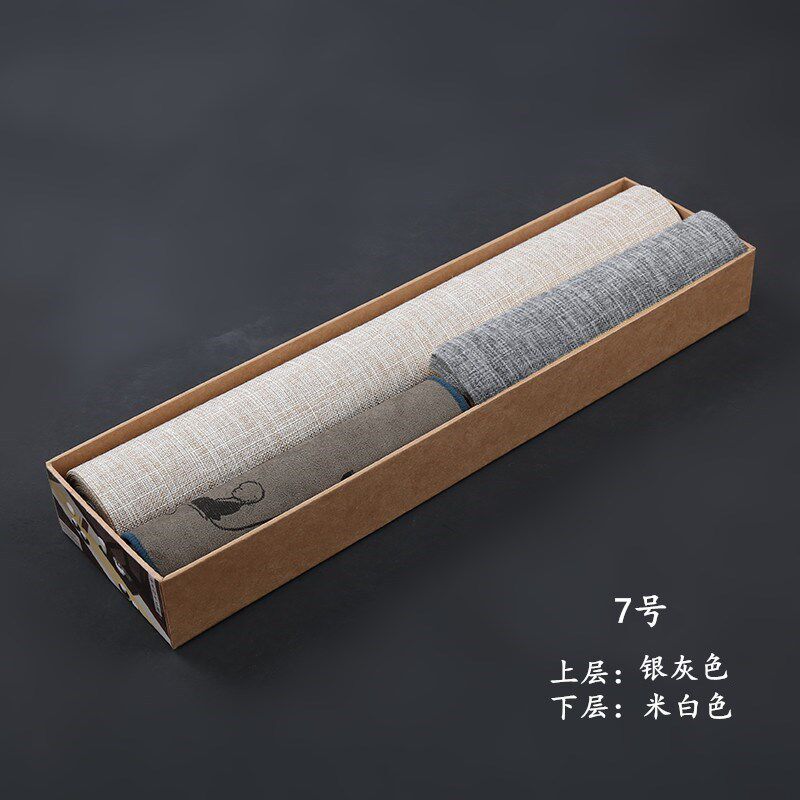 x6ro批发桌旗套装麻纹防水茶席中式禅意酒店茶台干泡茶旗布艺垫茶
