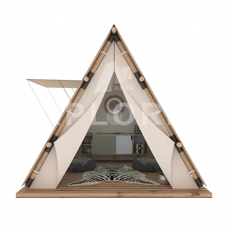 网红活动派对帐篷露营民宿简约三角形帐篷可移动轻奢酒店帐篷