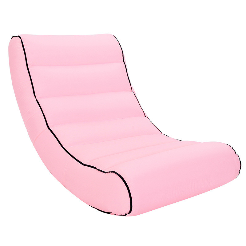 户外露营草地懒人沙发单人免工具充气靠背椅便携批发旅行躺椅车载