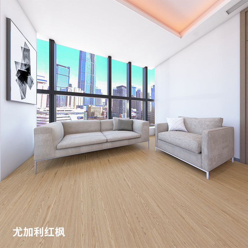 半新spc料石塑锁扣地板pvc防水防滑木纹4mm家装翻新酒店工程地板