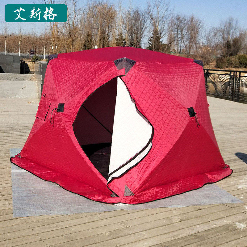 冬季钓鱼帐篷户外帐篷防风保暖棉帐篷冰钓露营批发单人冬钓帐篷