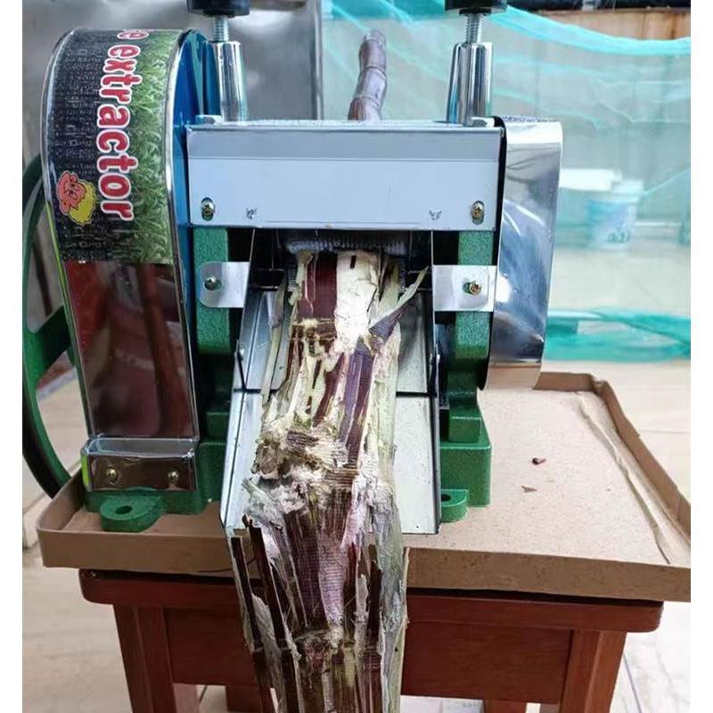 的炸小型手摇式新款滚筒榨汁机摆摊甘蔗汁商用甘蔗甘蔗手动压榨机