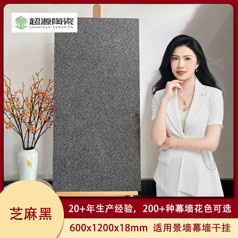 仿花岗岩芝麻黑火烧板地铺砖600*1200*18mm陶瓷生态地铺石2公分,家装主材,仿古砖（包括文化石）,淘宝优惠券,粉丝福利购,淘宝优惠卷