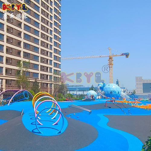 热销户外大型儿童游乐设备不锈钢滑梯区网景爬小区无动力非标游乐
