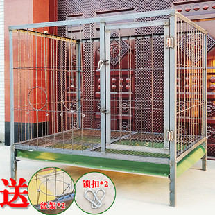 角铁钢筋狗笼大型犬繁殖室外德牧马金毛高加索实心种犬笼笼加固