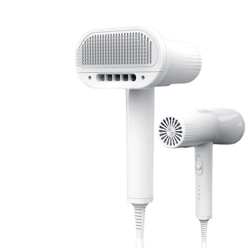 厂家现货供应新款宠物吹风梳除毛梳清洁美容热风梳手持梳毛器