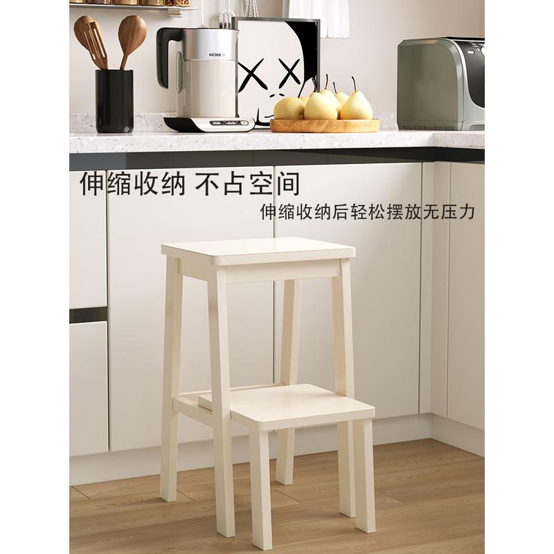 热销实木脚踏凳多功能梯楼梯椅子登高凳家用凳子爬高凳两步梯子台